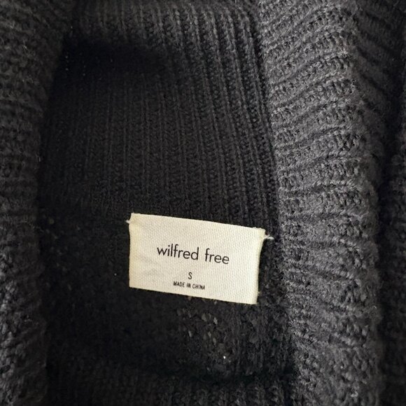 Aritzia Wilfred Free Merino Wool New Bianca Dress Black Size Small - Picture 8 of 9